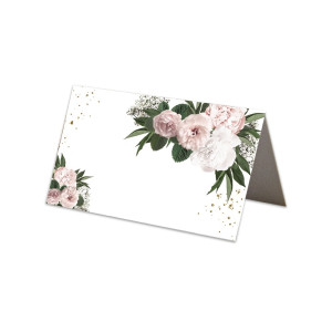 Winietki ślubne na stół 30szt Floral Heart bez personalizacji