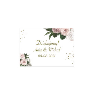 Zawieszka Bilecik na Podziękowania Floral Heart