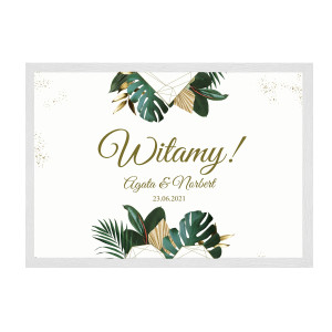 Plakat powitalny Tropical Heart 50x70cm lub 70x100cm