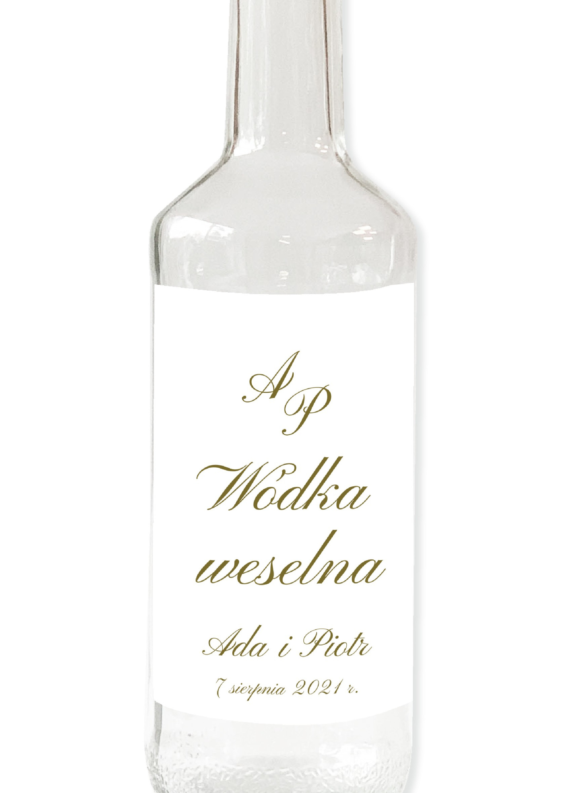 Naklejki na alkohol 9,5 x 12,5 cm Royal Love