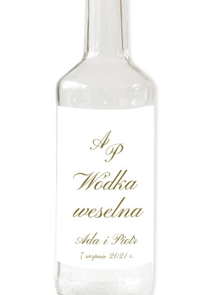 Naklejki na alkohol 9,5 x 12,5 cm Royal Love