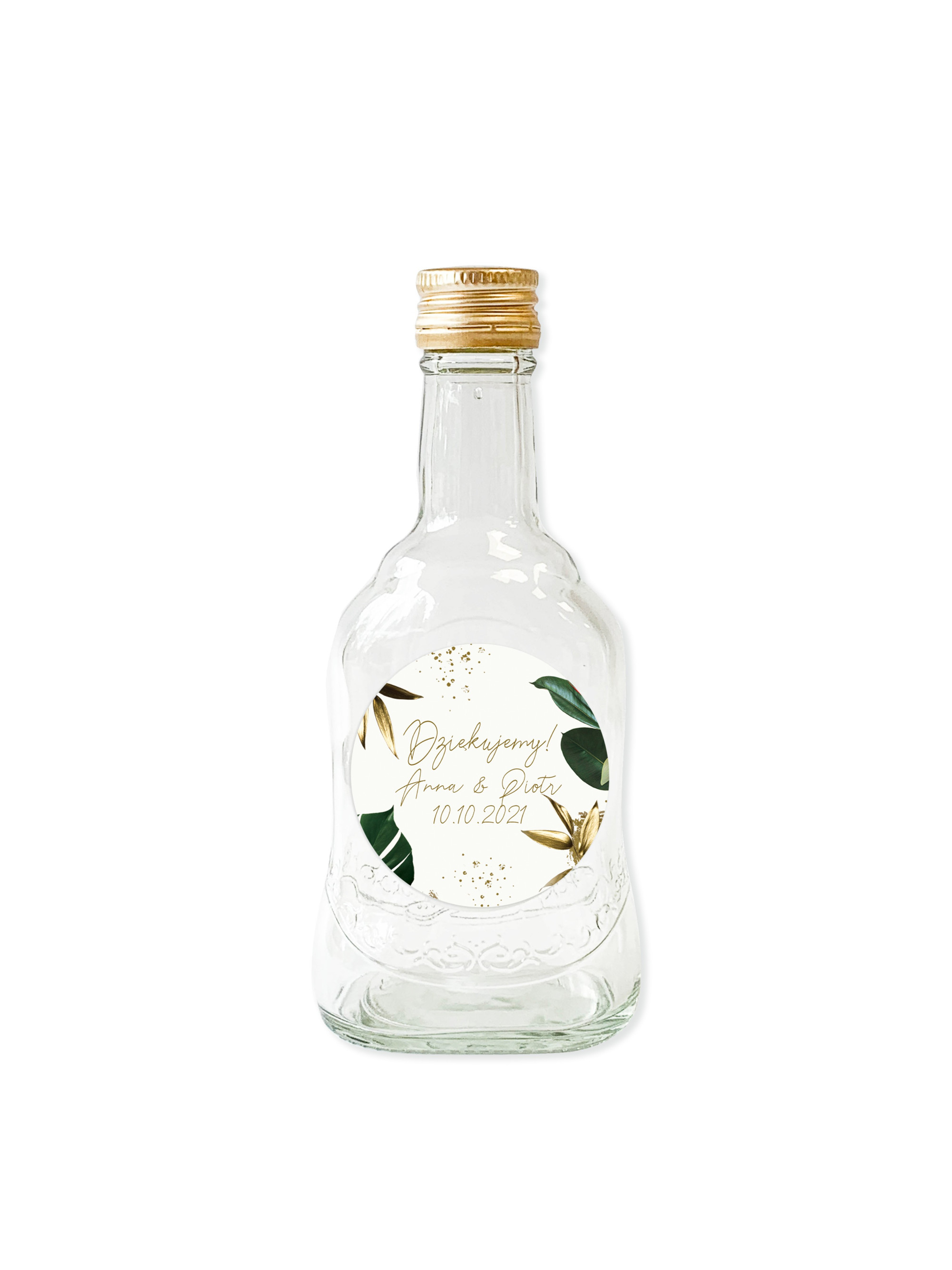 Naklejka 6cm na podziękowania 12szt Tropical Luxury