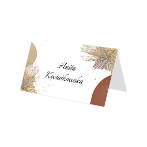 Winietki ślubne na stół Boho Collage