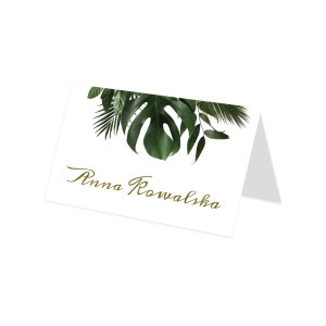 Winietki ślubne na stół Tropical Mood